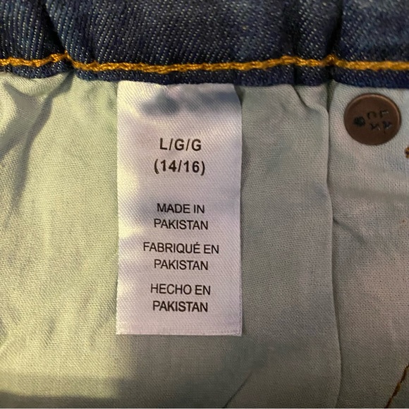 Lucky Brand Girls Dark Denim Elastic Waist Shorts Size Large 14/16 - Picture 10 of 12